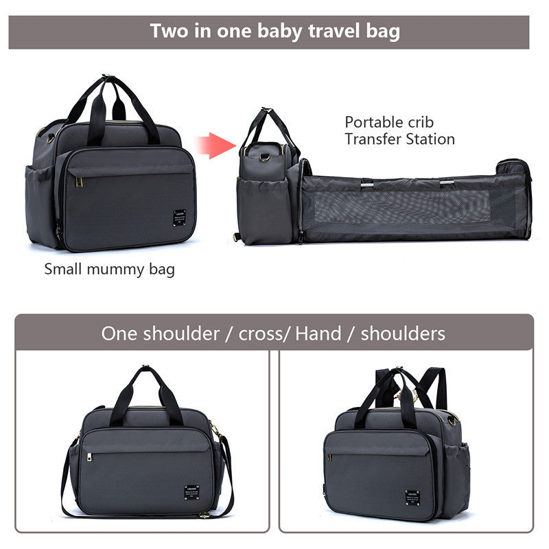 Portable Folding Crib Mummy Bag Portable Messenger Multifunctional