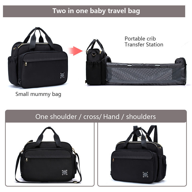 Portable Folding Crib Mummy Bag Portable Messenger Multifunctional