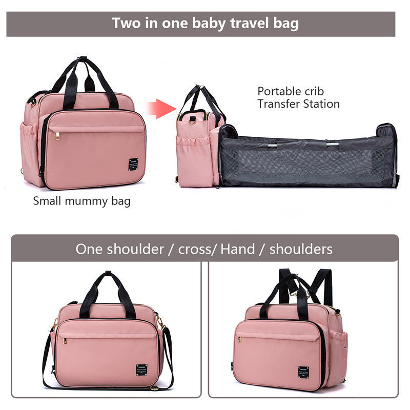 Portable Folding Crib Mummy Bag Portable Messenger Multifunctional