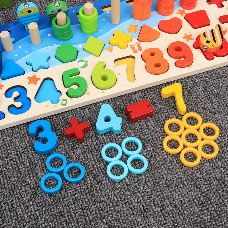 Children'S Toys, Puzzles, Puzzles, Baby Numbers, Early Education, Intellectual Development, Wooden 1 Toddler Boys