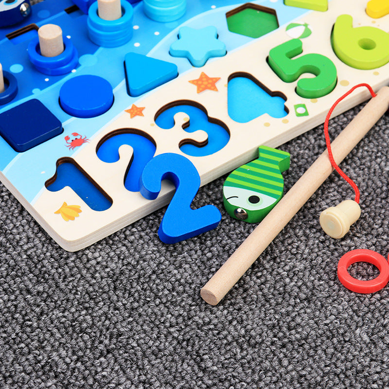 Children'S Toys, Puzzles, Puzzles, Baby Numbers, Early Education, Intellectual Development, Wooden 1 Toddler Boys