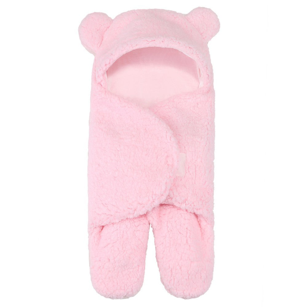 Lamb Plush Sleeping Bag Newborn Baby Swaddling Quilt