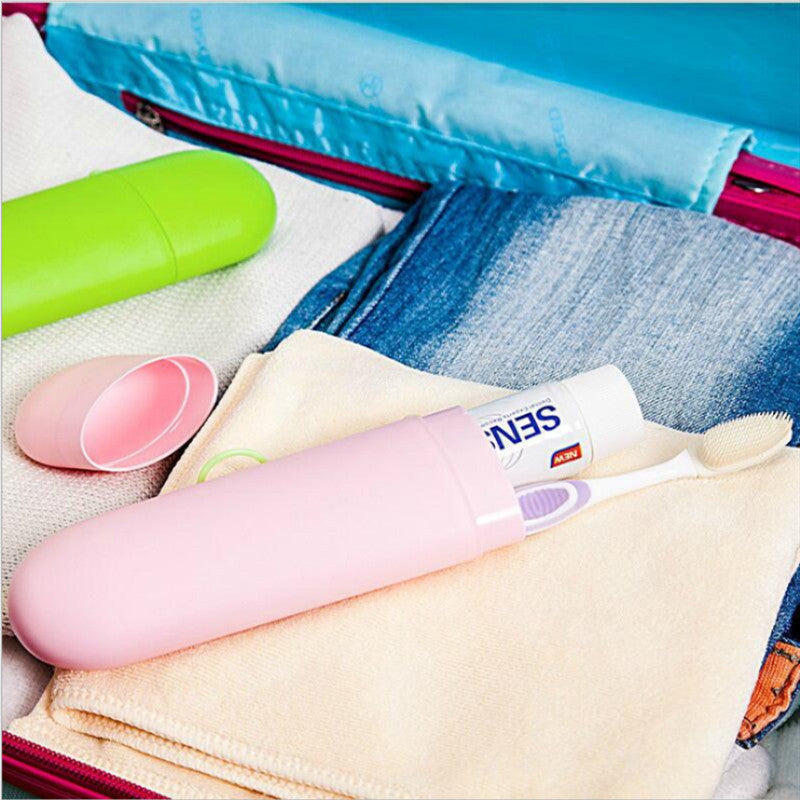 Travel toothbrush box