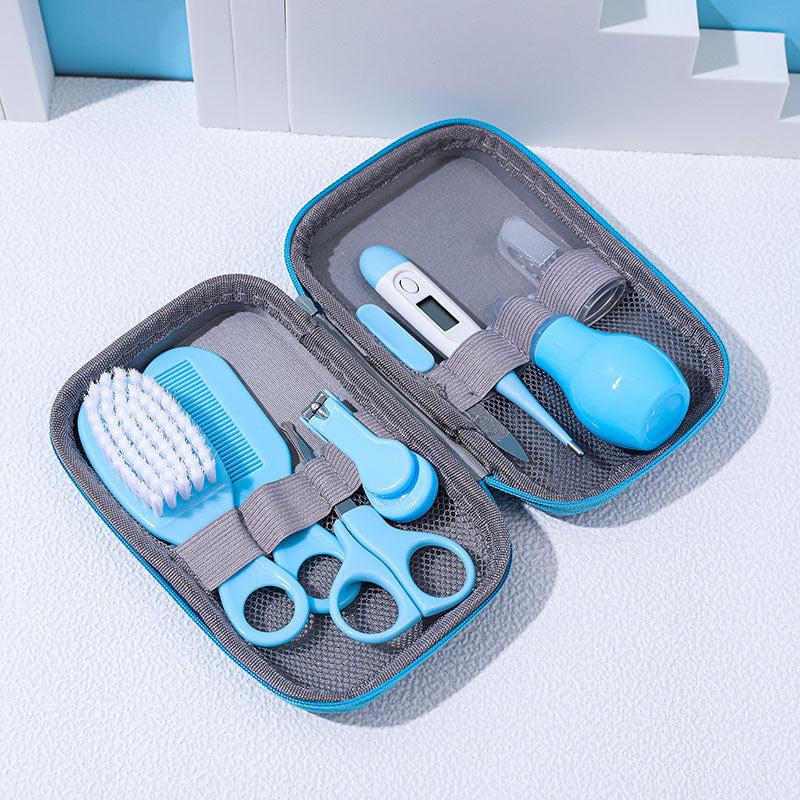 Children's Baby Nails Cutting Pliers 8 Eight-piece Set Eva Bag Care Suit