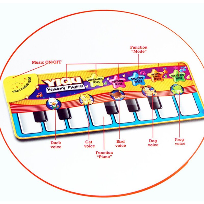 Musical Piano Placket For Baby