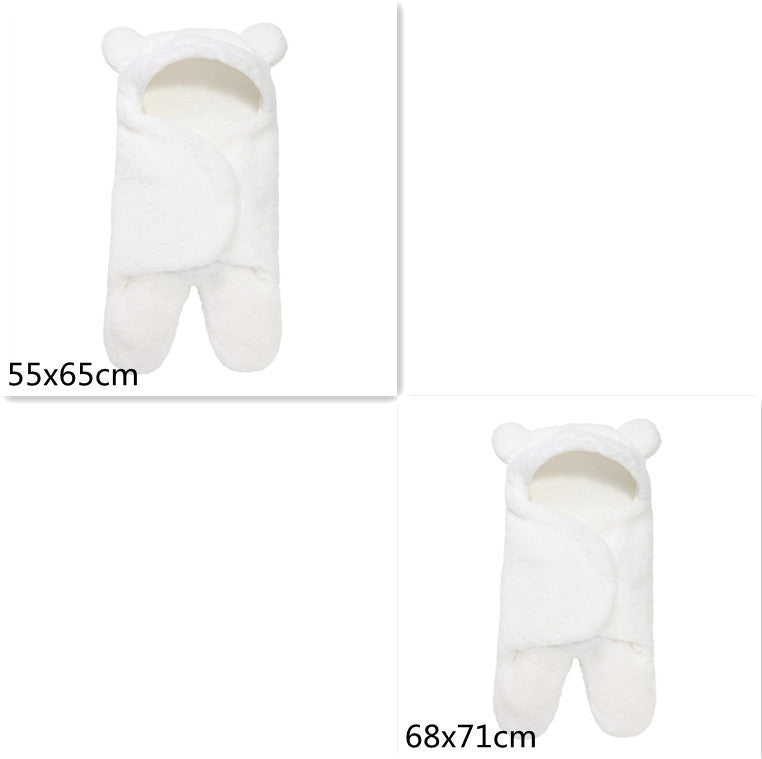 Lamb Plush Sleeping Bag Newborn Baby Swaddling Quilt