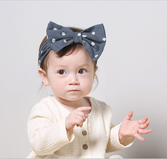 Children's headdress with cotton and linen