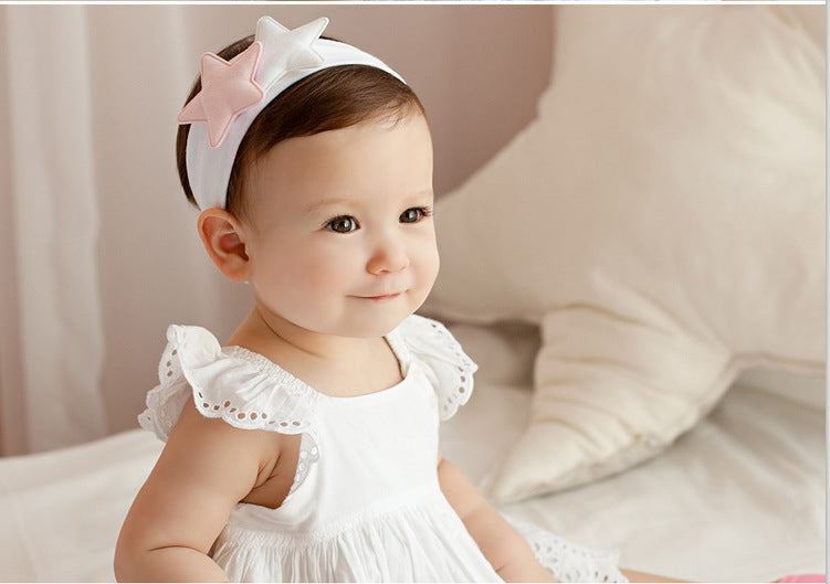 Children's headdress with cotton and linen