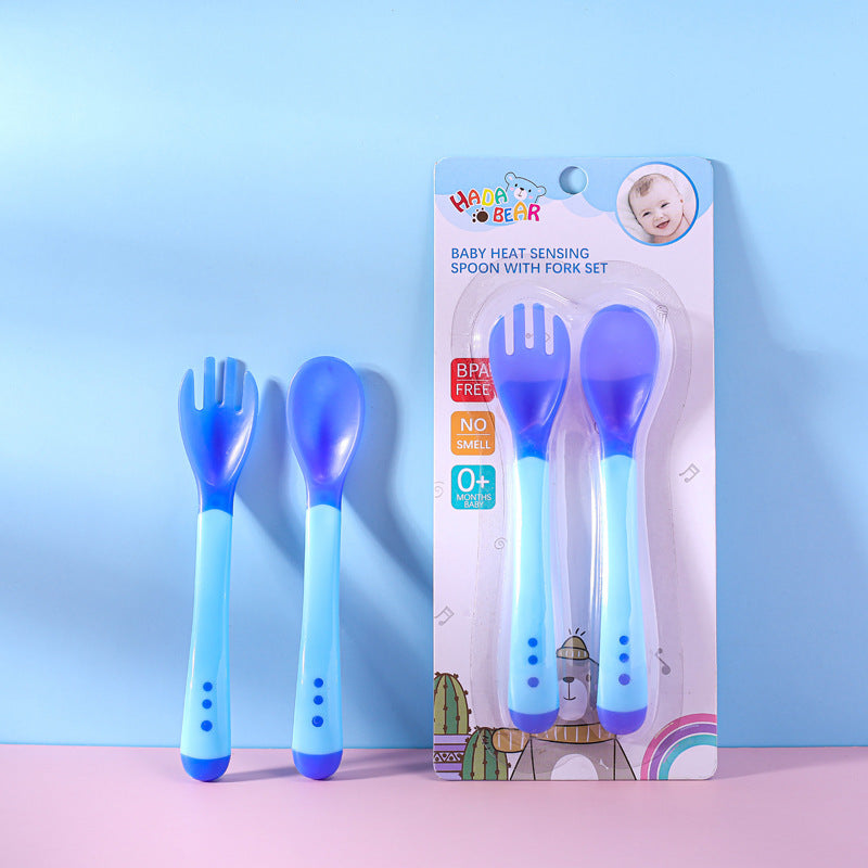 Cartoon Bear Silicone Baby Spoon Children's Tableware